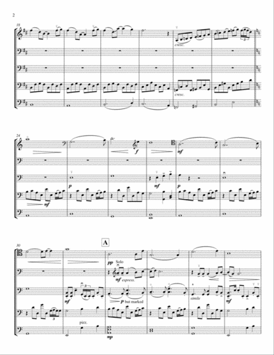 Fade To Black String Quintet scores gallery preview page 2