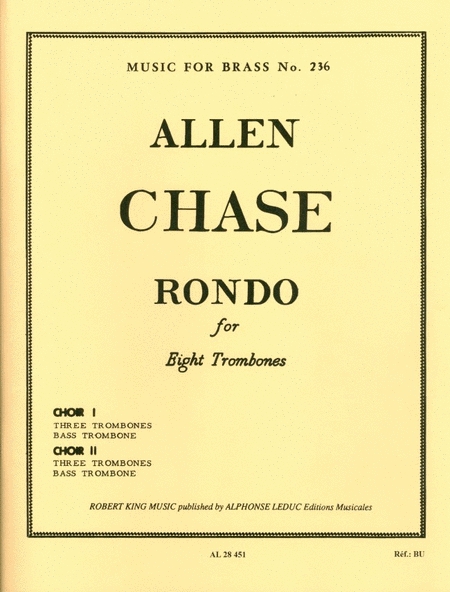 Chase Rondo Mfb236 8 Trombones Score & Parts