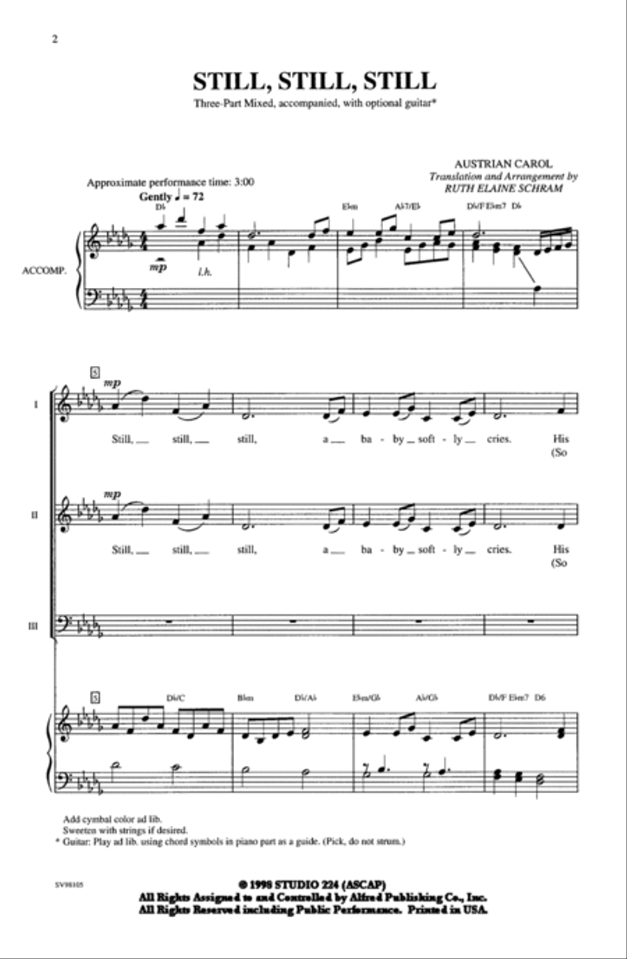 Still, Still, Still 3-Part scores gallery preview page 9