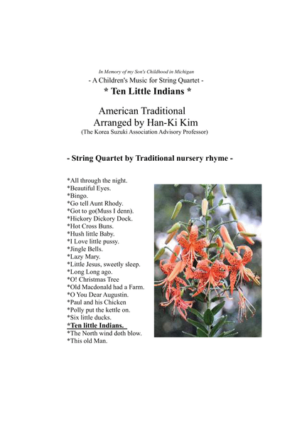 Ten Little Indians (For String Quartet) image number null