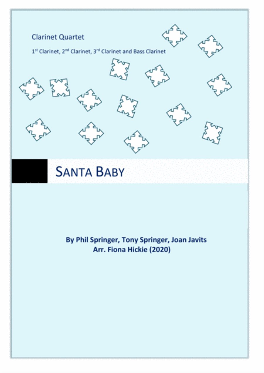 Santa Baby Santa Baby Clarinet Quartet scores gallery preview page 1