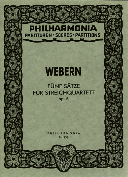 Anton Webern: Fifth Movement from String Quartet, Op. 5