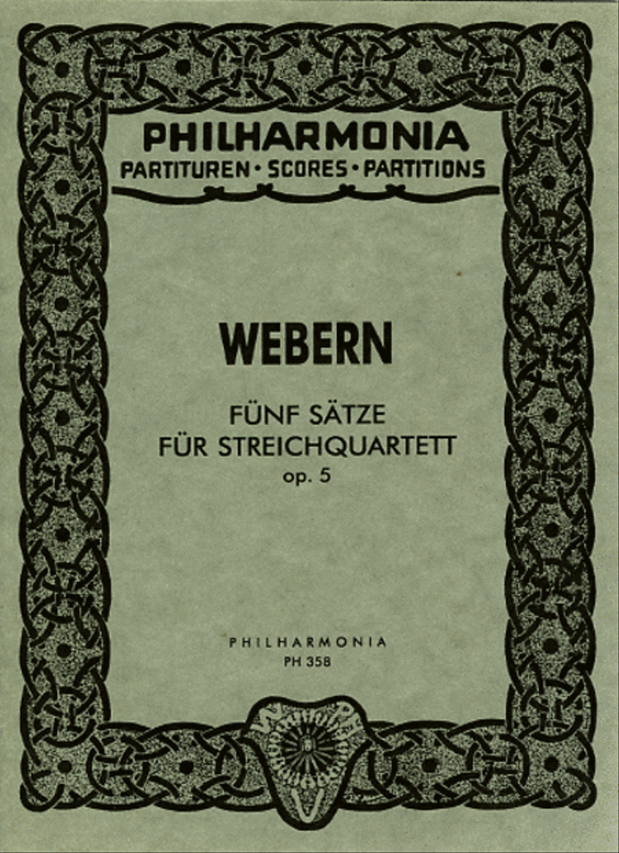 Fifth Movement from String Quartet, Op. 5 String Quartet scores gallery preview page 1