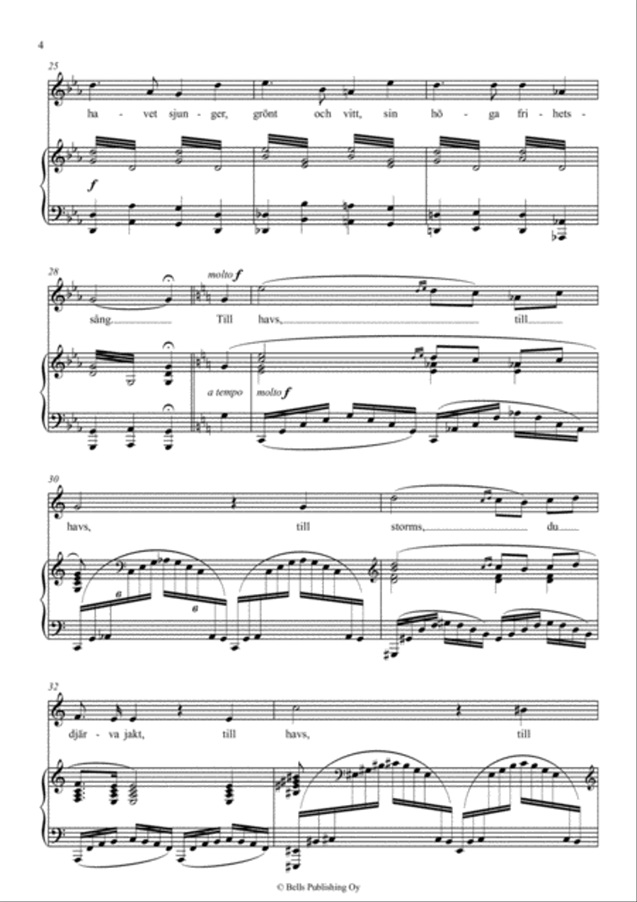 Till havs (C Major) Voice Solo scores gallery preview page 4