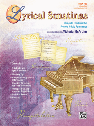 Book cover for Lyrical Sonatinas, Book 2