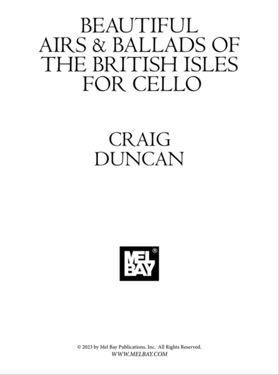Beautiful Airs & Ballads of the British Isles for Cello Cello scores gallery preview page 2