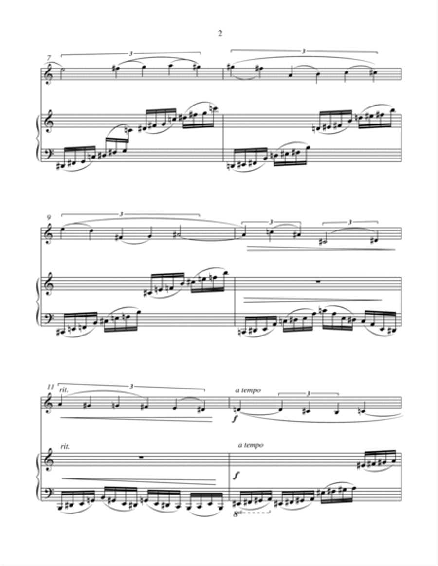 Allegro Appassionato Violin Solo scores gallery preview page 3