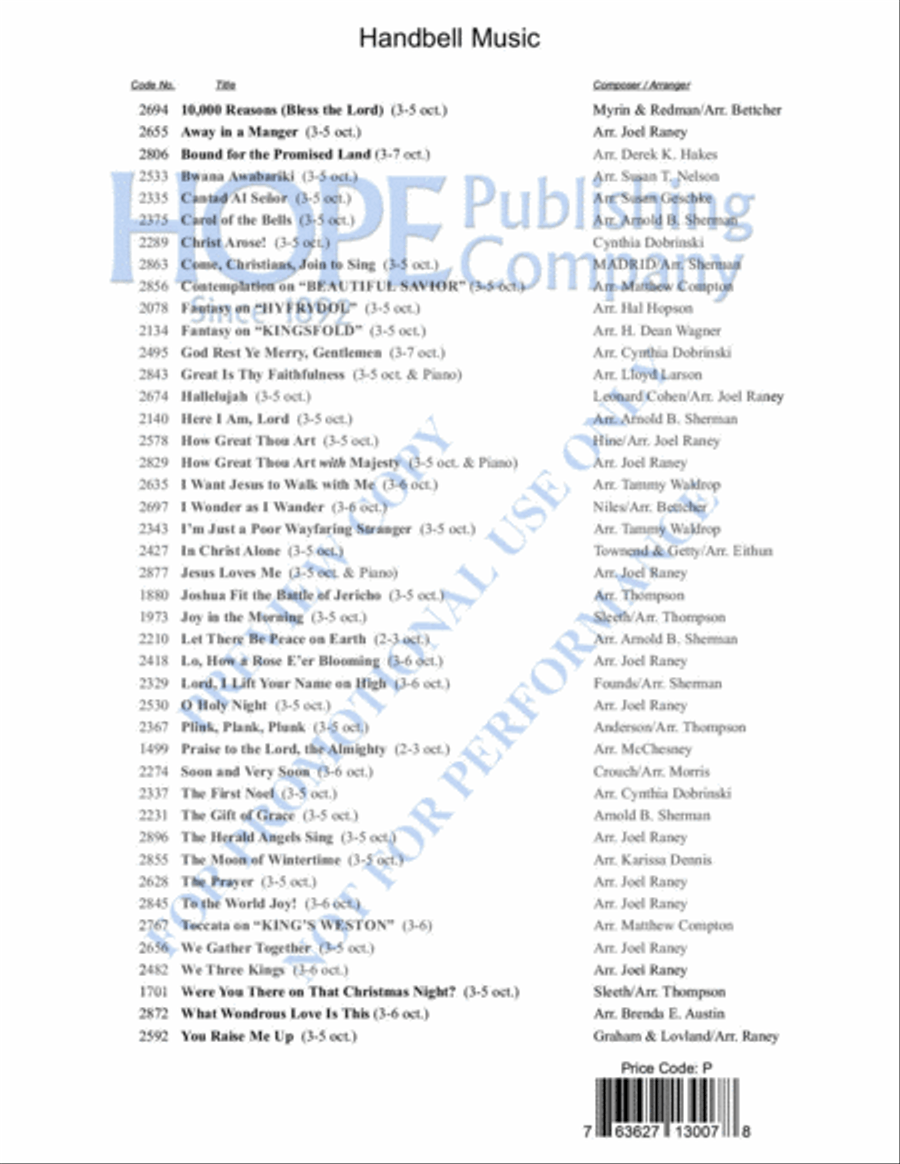 Ring With 6 Year-Round, Vol. 3 Handbell Choir scores gallery preview page 21