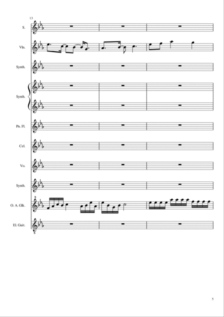 BarunTensionAndContemplativeMusicForFilm Small Ensemble scores gallery preview page 5