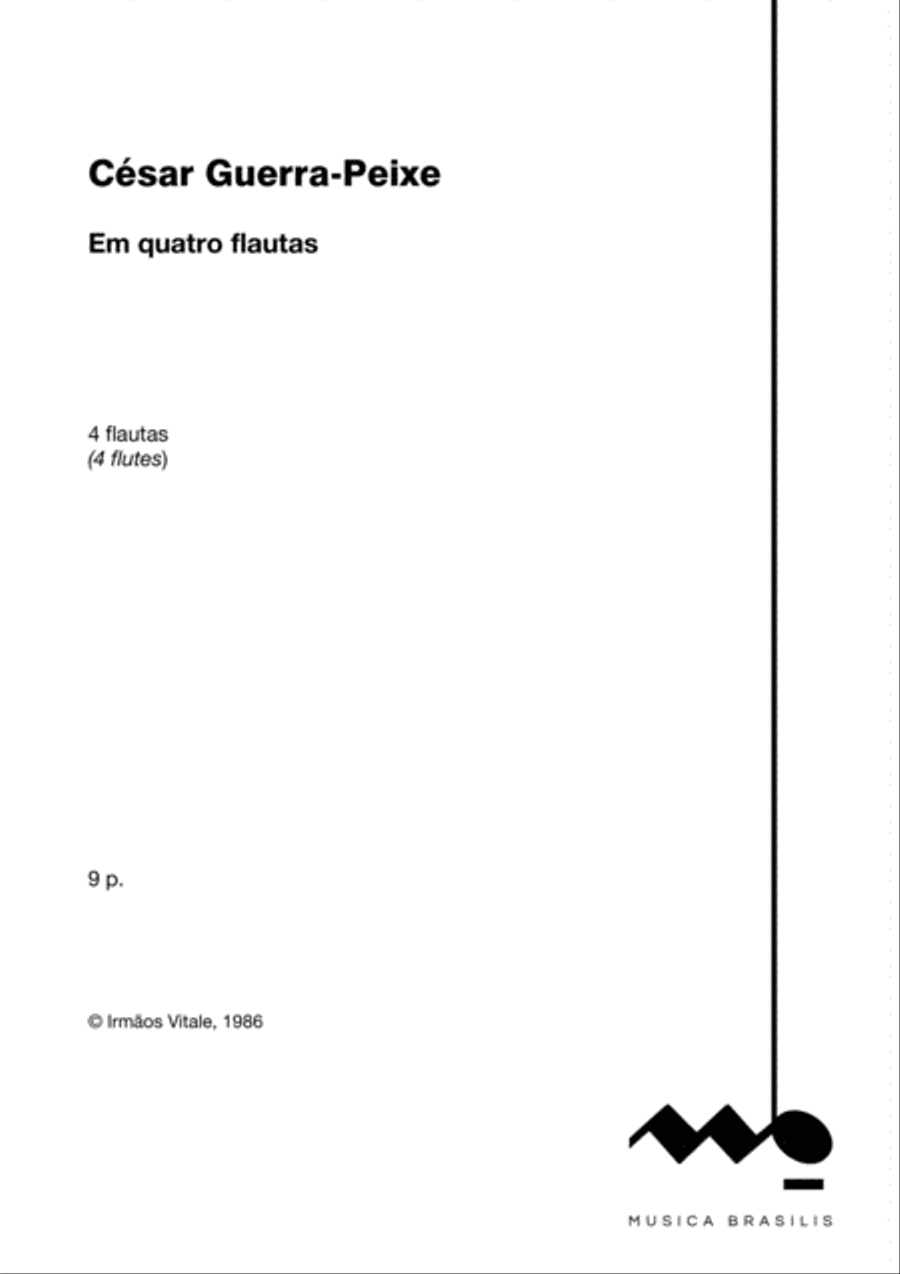 Em quatro flautas Woodwind Quartet scores gallery preview page 2