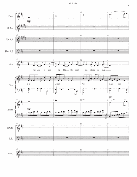 Let It Go (from Frozen) - Score Only image number null