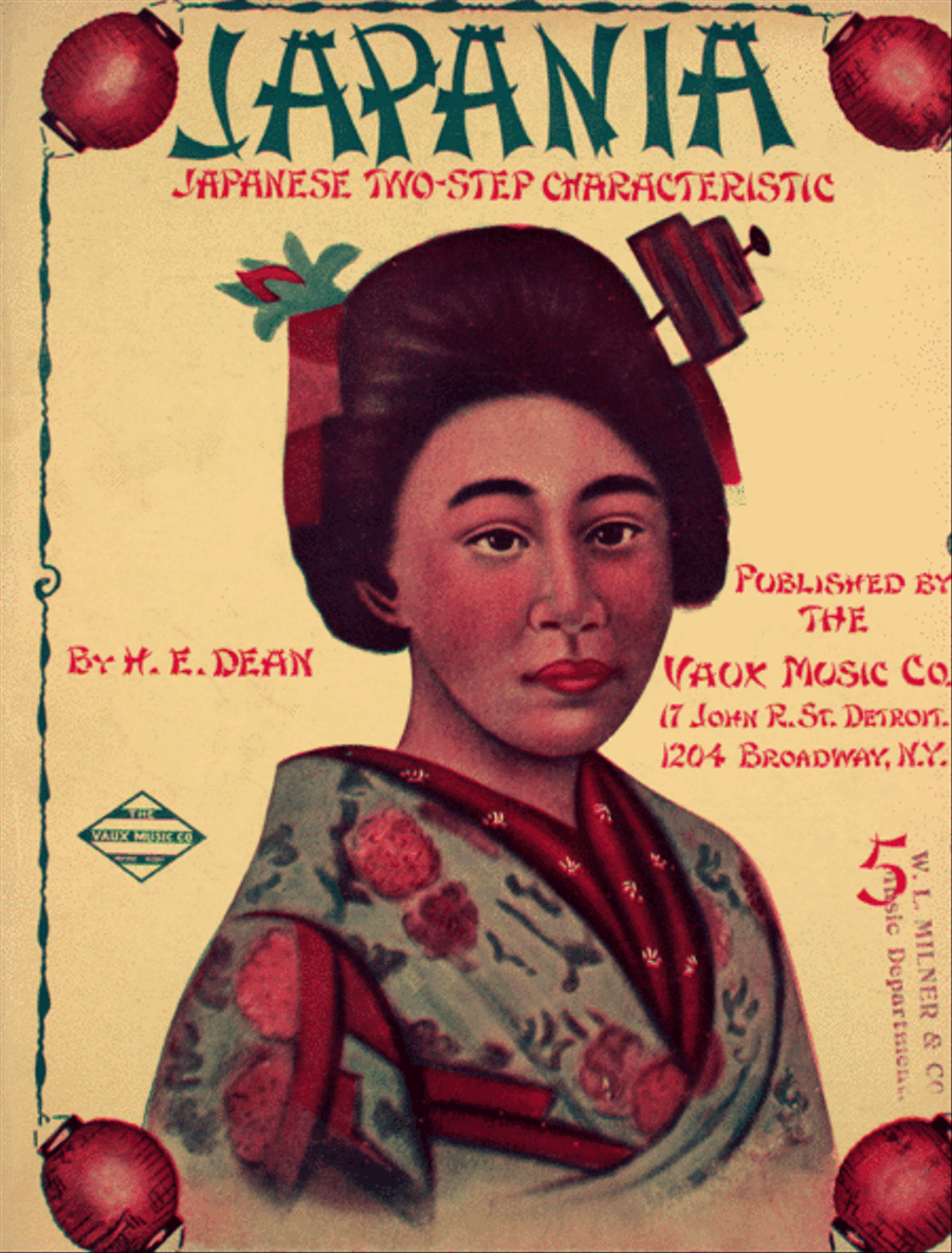 Japania. Japanese Two-Step characteristic Piano Solo scores gallery preview page 1