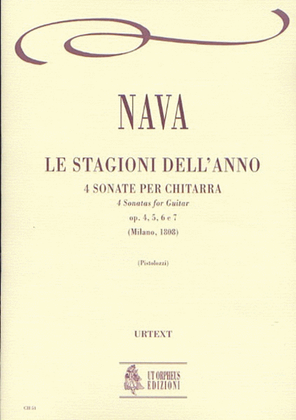 Book cover for Le Stagioni dell’Anno. 4 Sonatas for Guitar