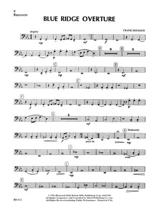 Blue Ridge Overture: Bassoon