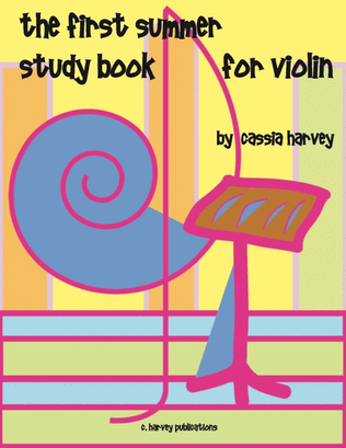 Book cover for The First Summer Study Book for Violin