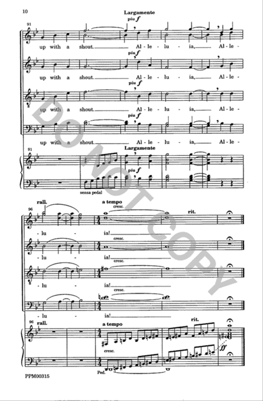God Has Gone Up With a Shout SSATBB scores gallery preview page 11