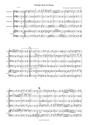 Prelude and Te Deum for Double Bass Quartet