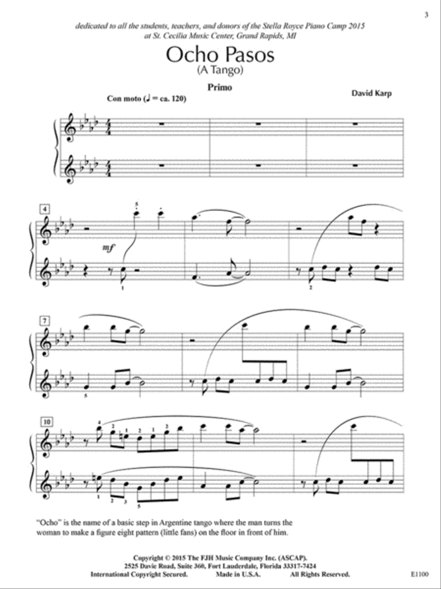 Ocho Pasos (NFMC) Ocho Pasos (NFMC) Piano Method scores gallery preview page 4