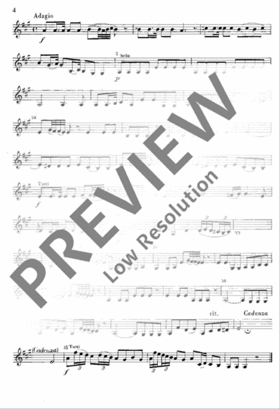 Concerto No. 2 D Major Violin scores gallery preview page 5