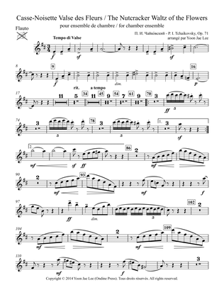 The Nutcracker Waltz of the Flowers for Chamber Ensemble, Op. 71 - Set of Parts