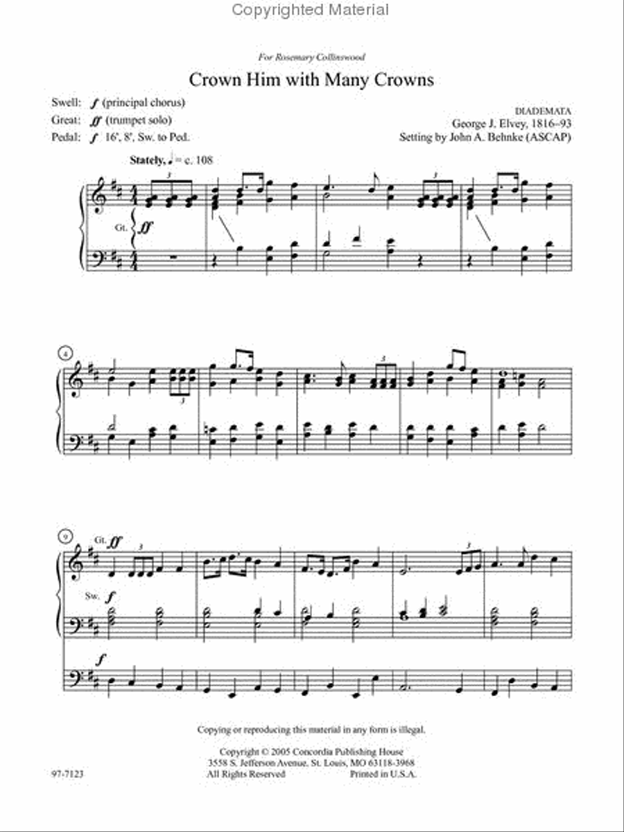 Five Preludes of Praise, Set 5 Organ scores gallery preview page 2