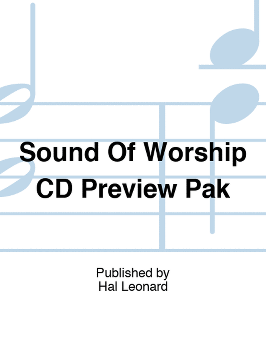 Sound Of Worship CD Preview Pak