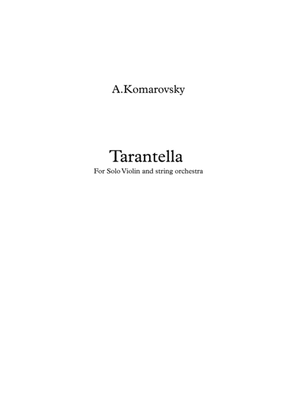 Book cover for A.Komarowsky "Tarantella" for violin and string orchestra