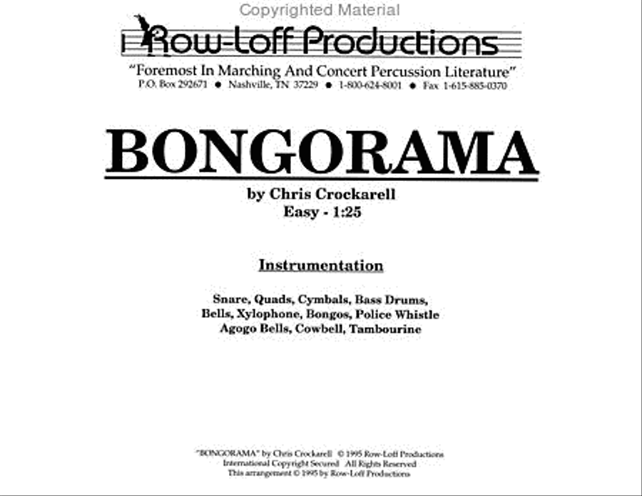 Bongorama Percussion Ensemble scores gallery preview page 2