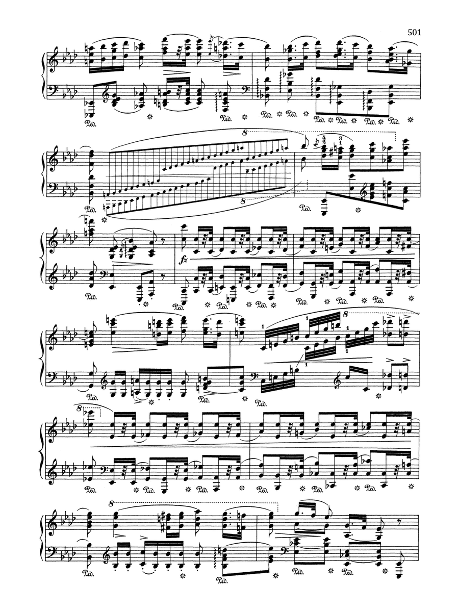 Polonaise in A-flat Major, Op. 53 Piano Solo scores gallery preview page 4
