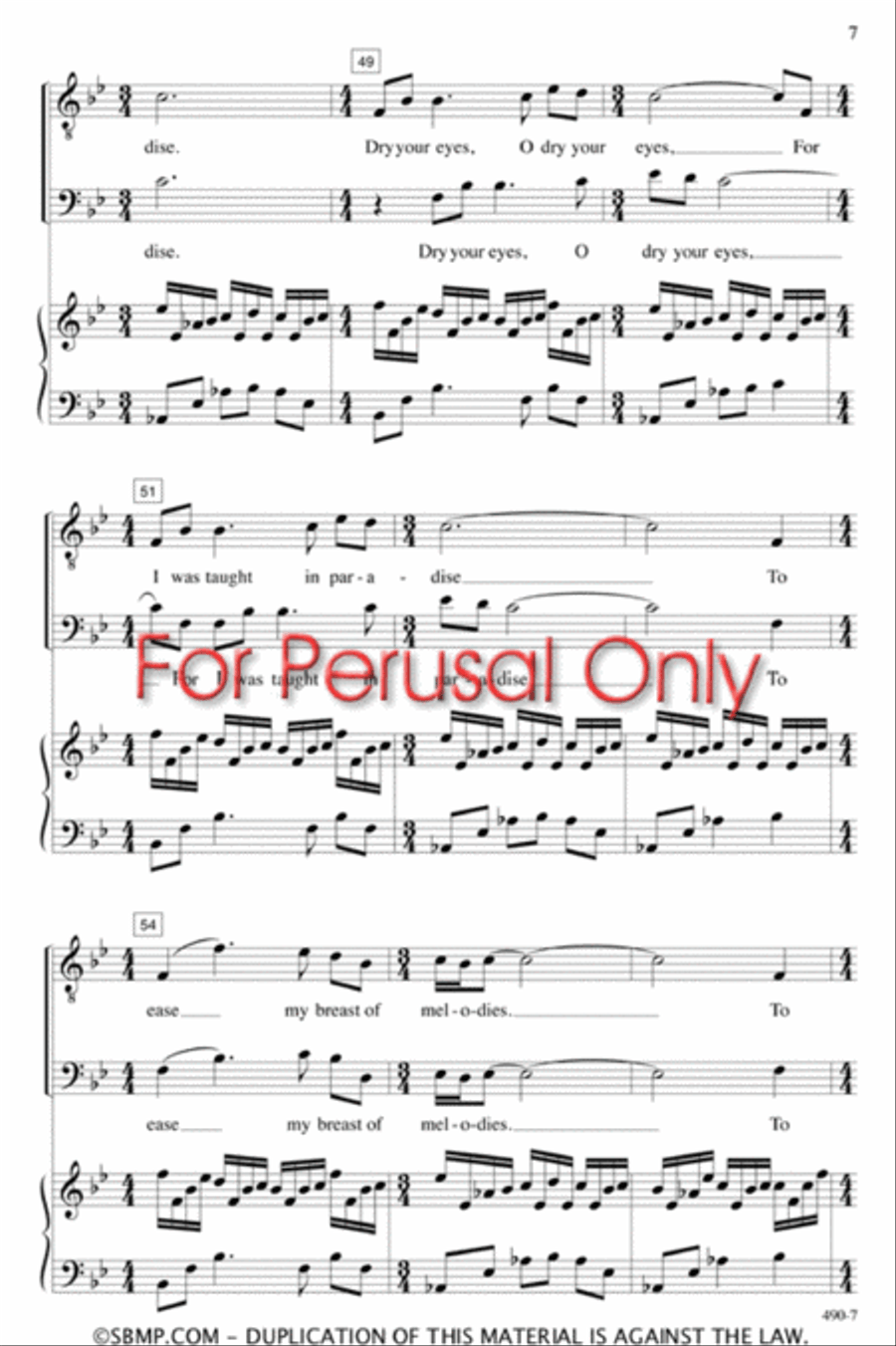 Weep No More - TTBB Octavo TTBB scores gallery preview page 6