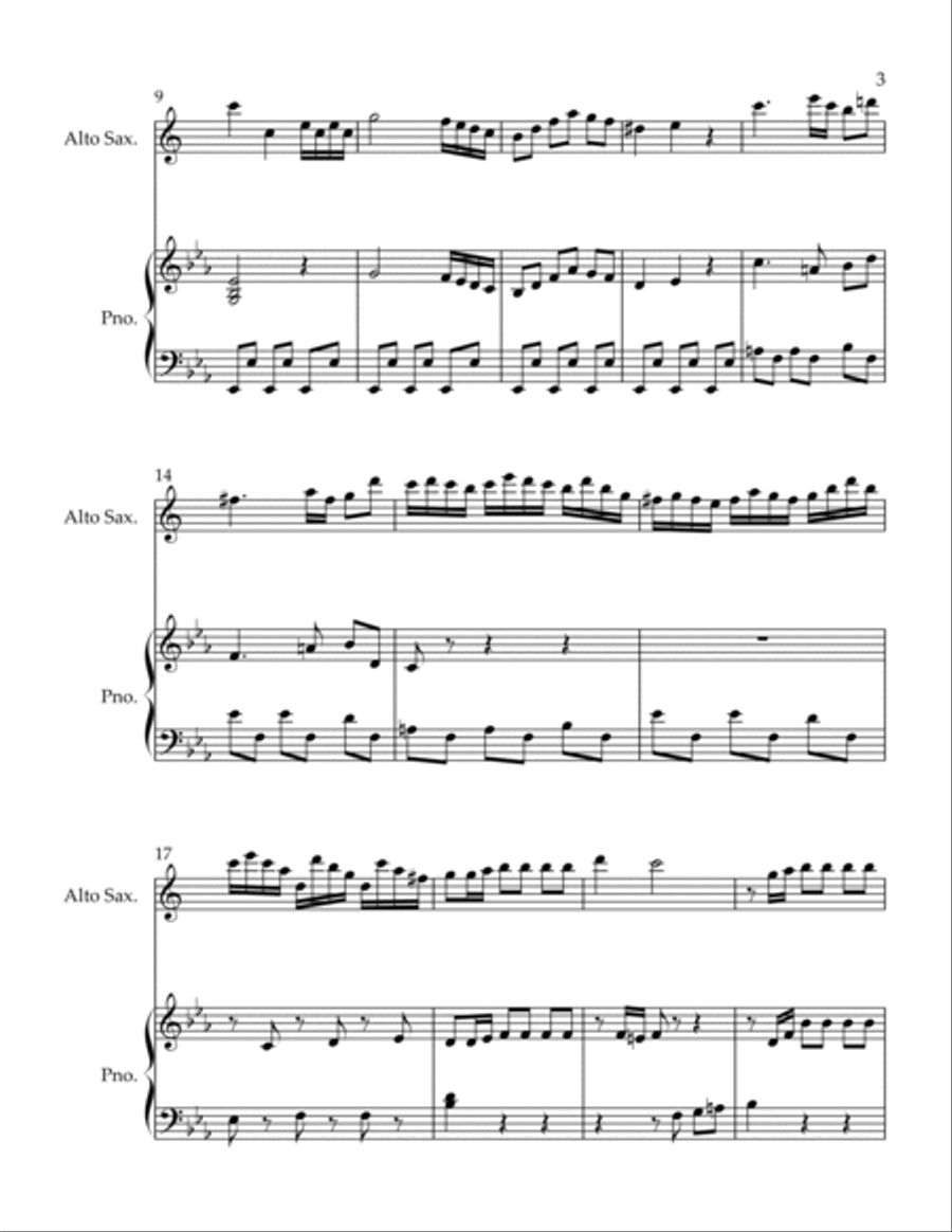 Con Spirito Alto Saxophone scores gallery preview page 3