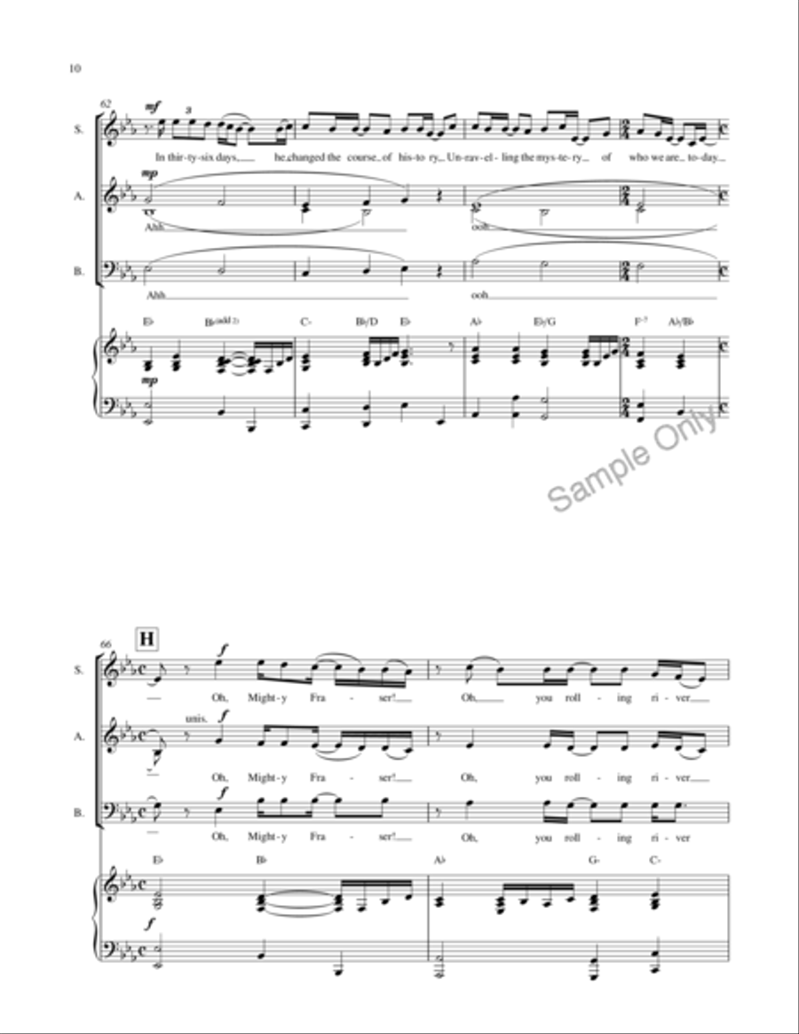 Ghost Of Simon Fraser Doesn't Exist 3-Part scores gallery preview page 11