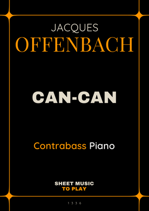Offenbach - Can-Can - Contrabass and Piano (Full Score and Parts)