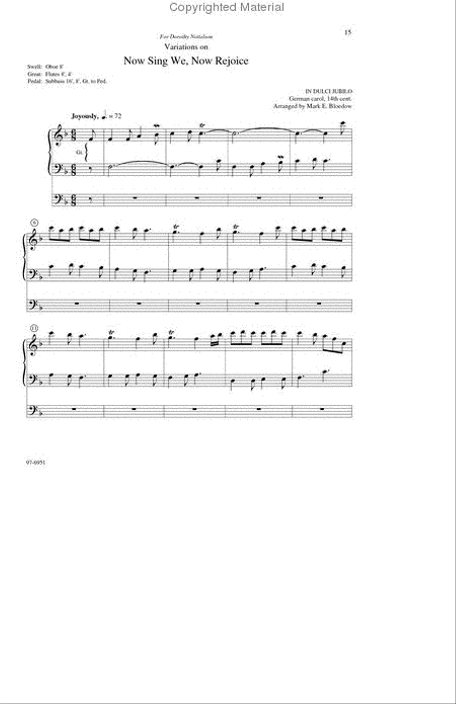 He Comes to Us Organ scores gallery preview page 5