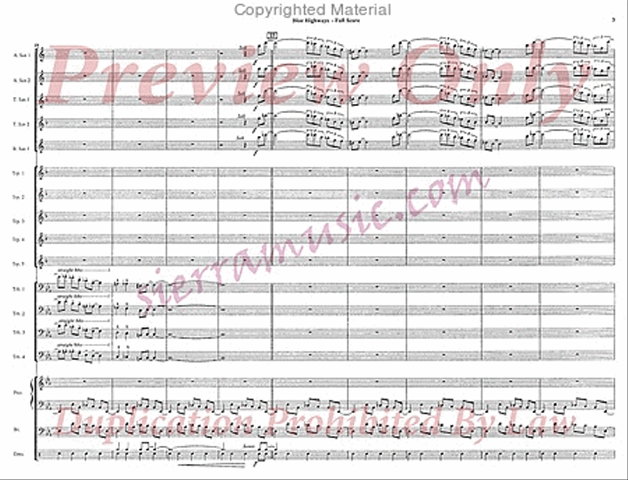 Blue Highways Blue Highways Jazz Ensemble scores gallery preview page 4