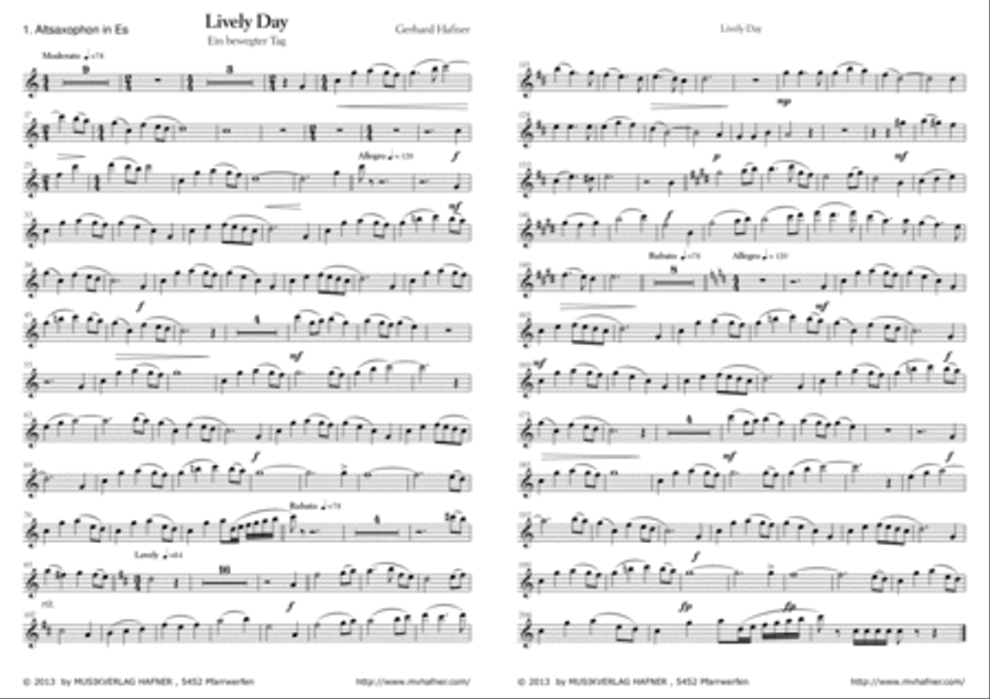Lively Day - Parts Small Ensemble scores gallery preview page 4