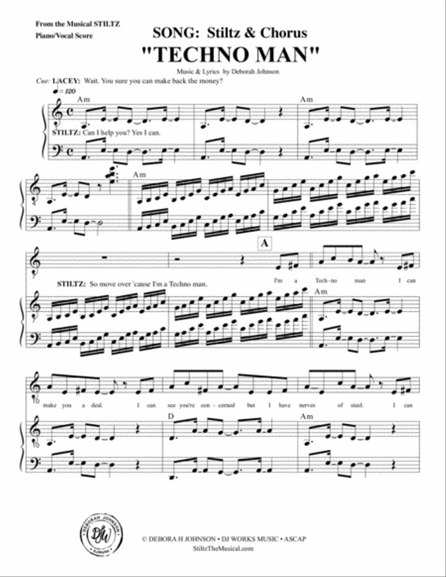 Techno Man - STILTZ the Musical Choir scores gallery preview page 3