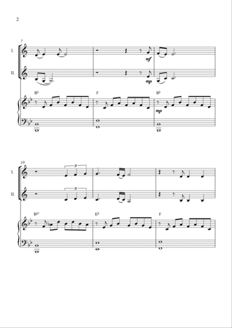 Endless Love Woodwind Duet scores gallery preview page 2