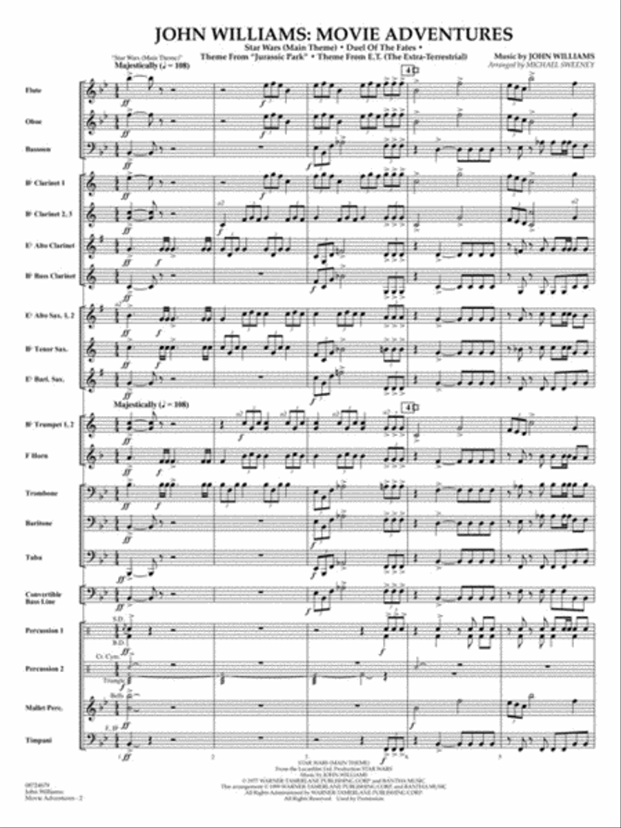 John Williams: Movie Adventures Concert Band scores gallery preview page 3
