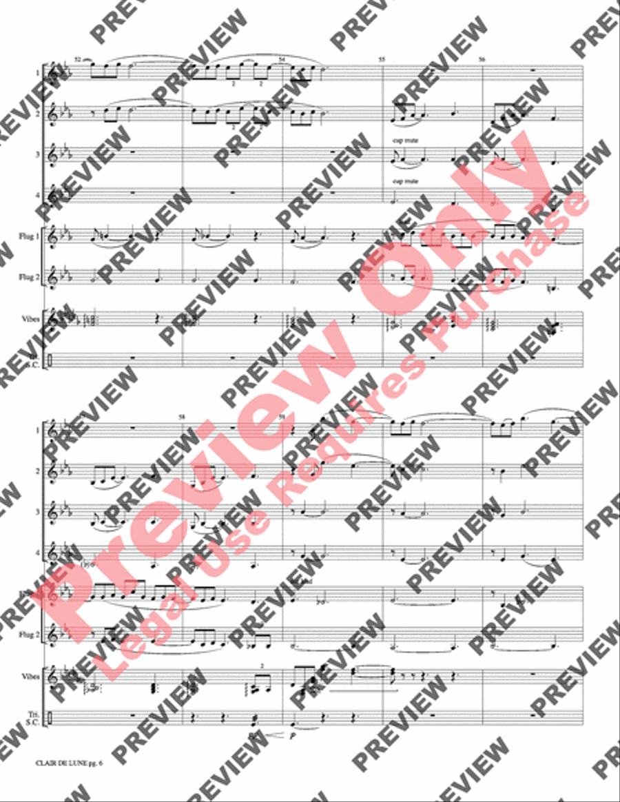 Clair de Lune Small Ensemble scores gallery preview page 8