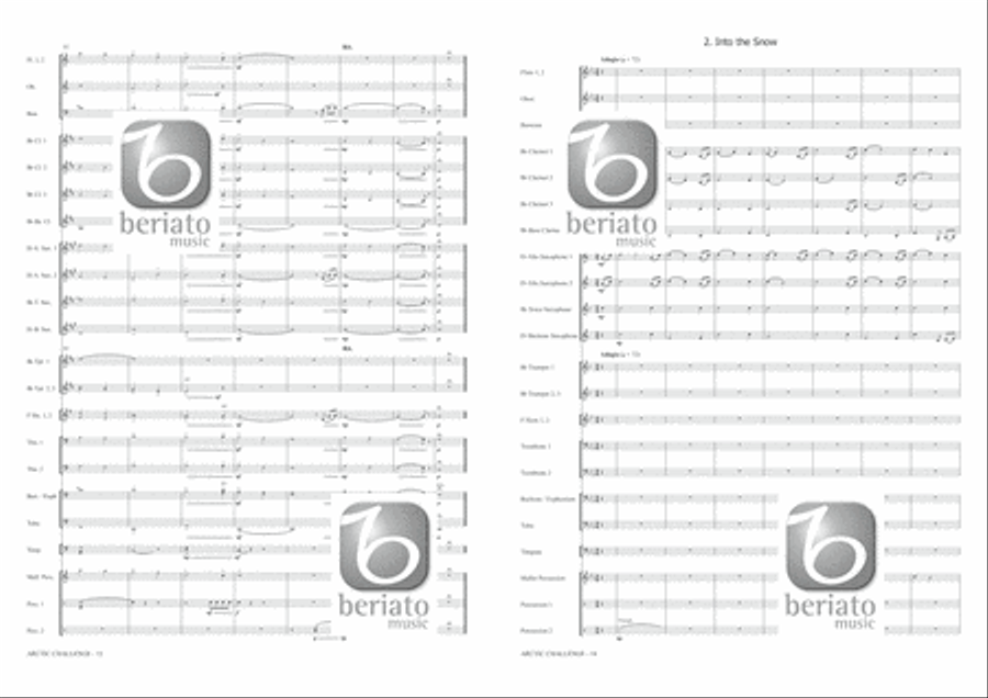 Arctic Challenge Concert Band scores gallery preview page 8