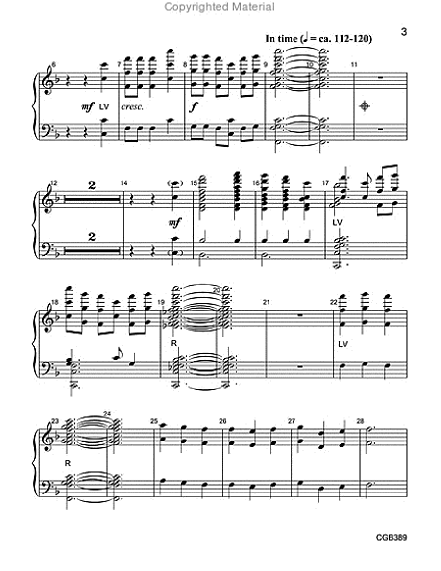 The Rock of Faith (Handbell Score)