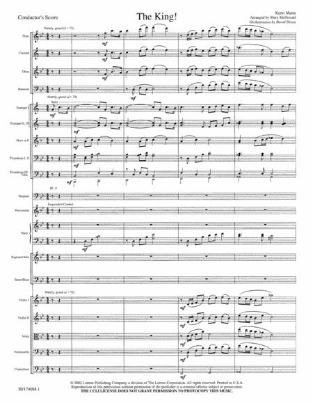 The King - Full Score and Parts