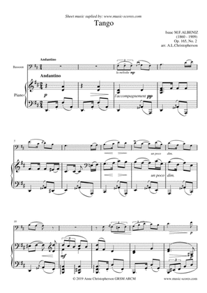 Tango - Bassoon and Piano