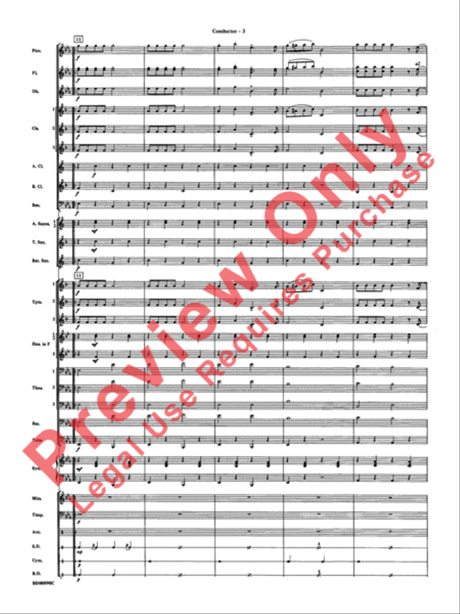 Holiday Emblem Concert Band scores gallery preview page 6