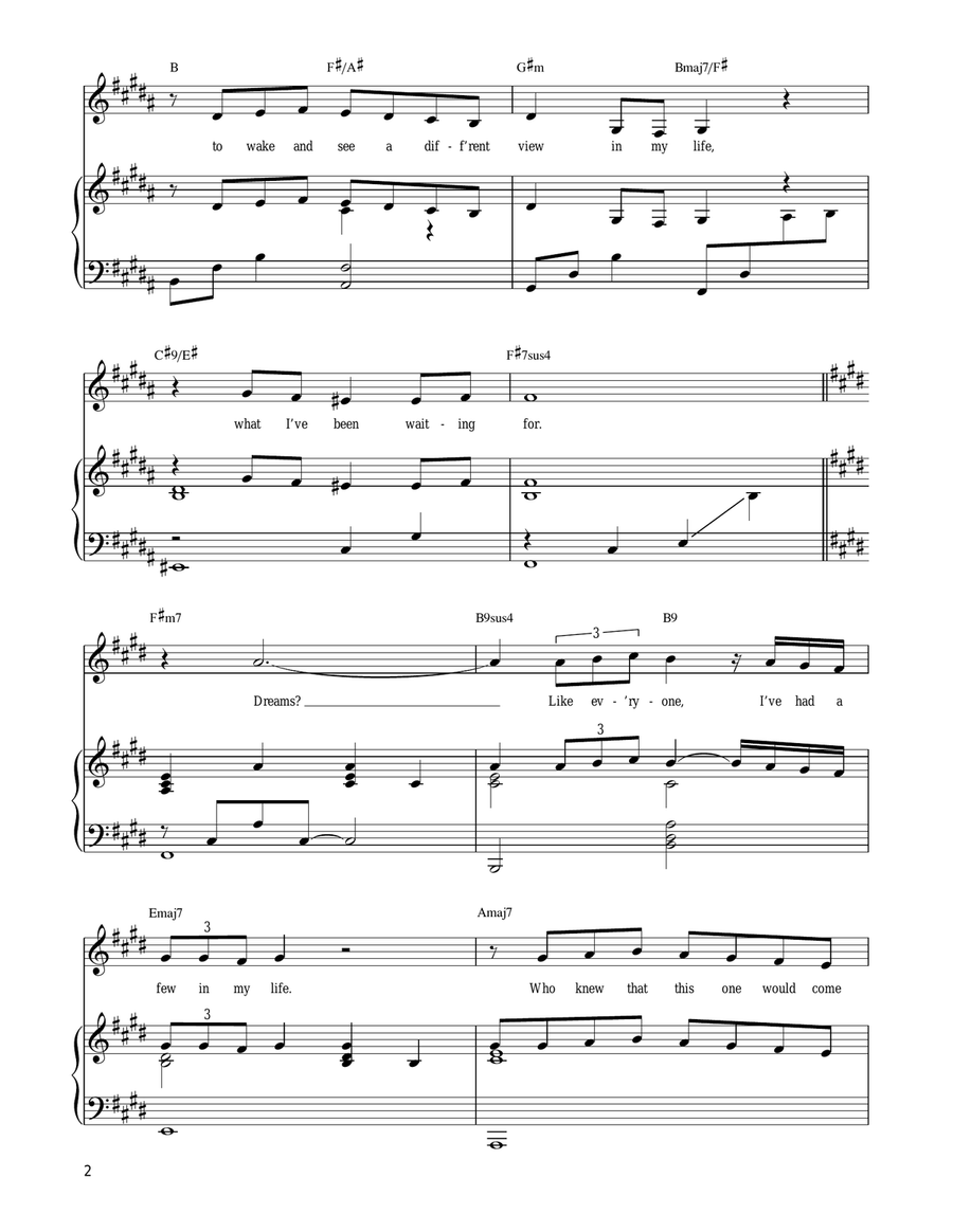 Something New In My Life Piano, Vocal, Guitar scores gallery preview page 2