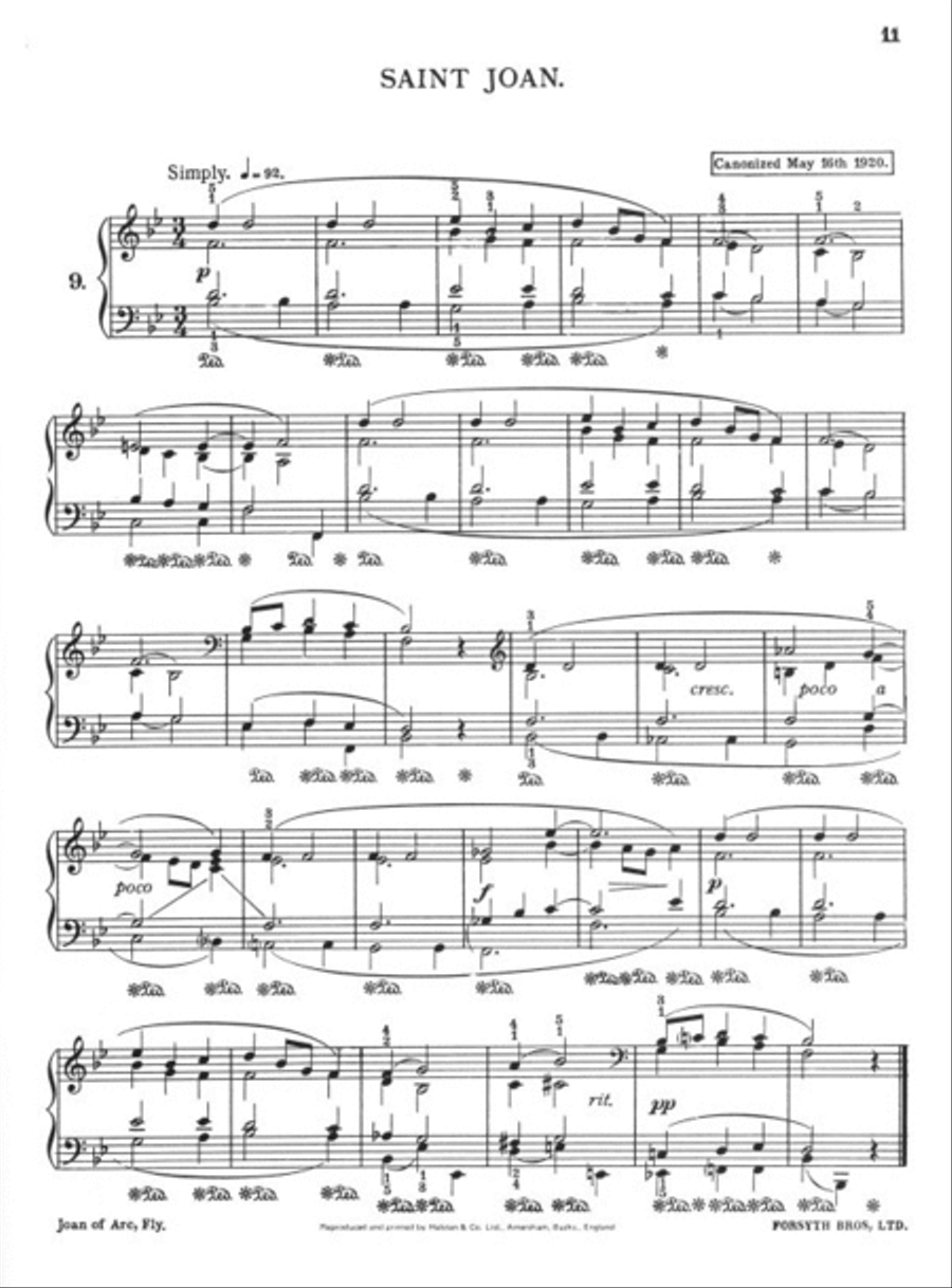Joan of Arc Piano Solo scores gallery preview page 4