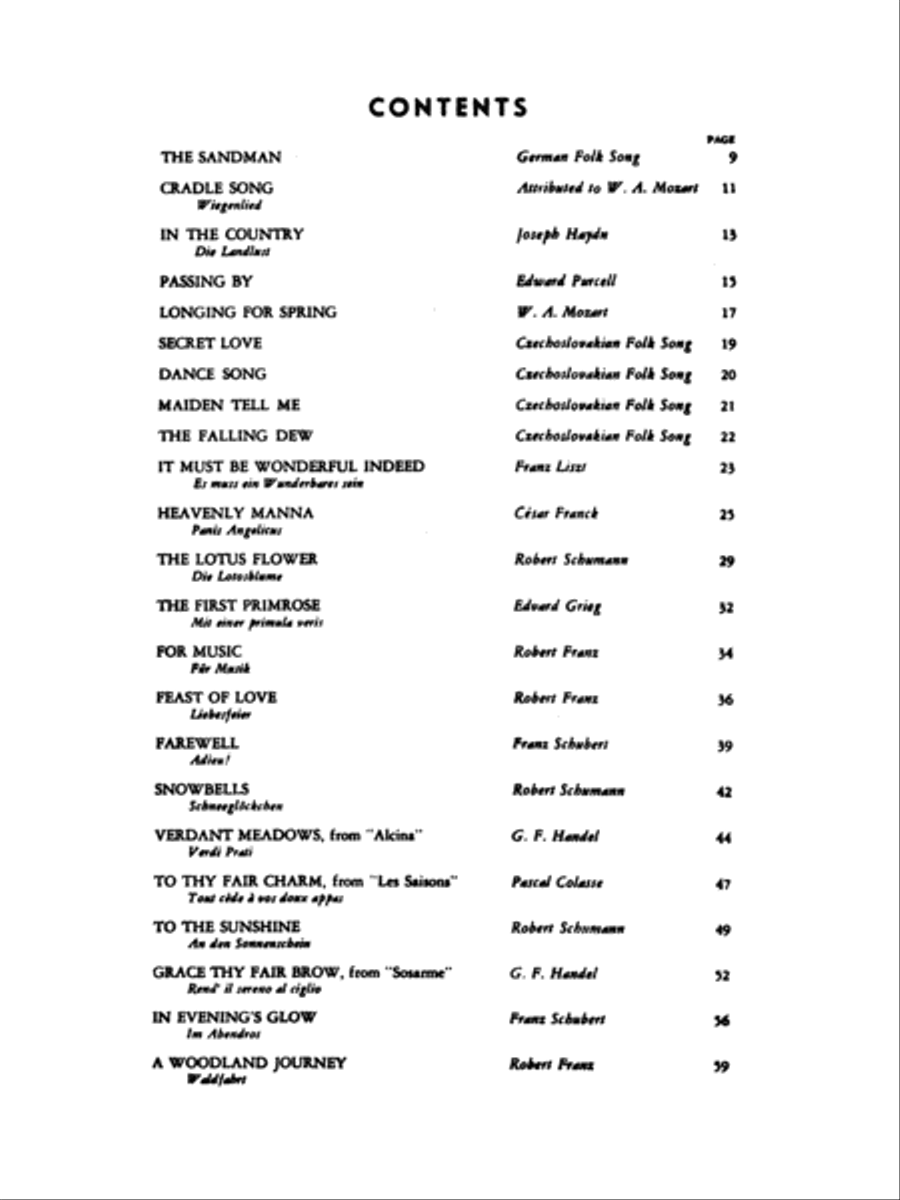 Pathways of Song, Volume 1 Voice scores gallery preview page 3