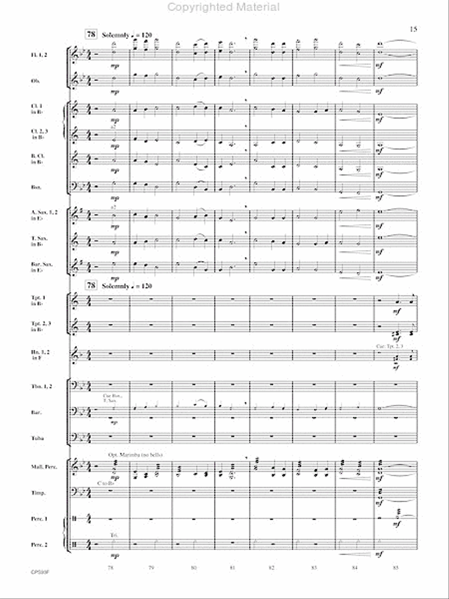 Fantasy on Early American Tunes Fantasy on Early American Tunes Concert Band scores gallery preview page 16