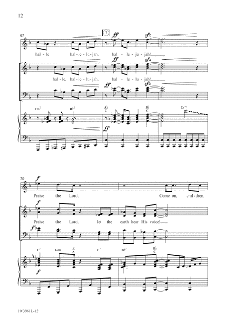 Great and Mighty Lord 4-Part scores gallery preview page 12